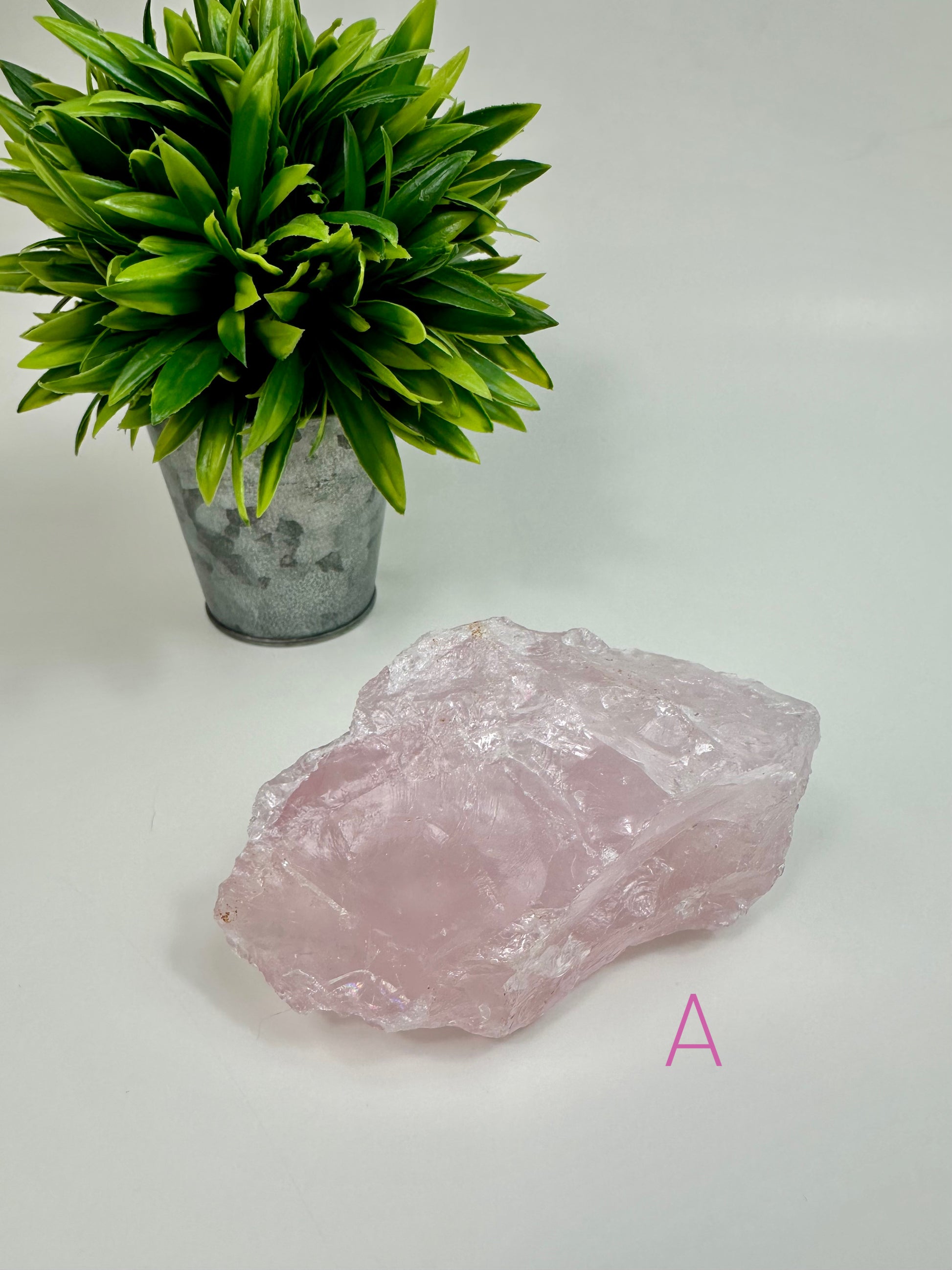 Rose Quartz Raw Specimen A