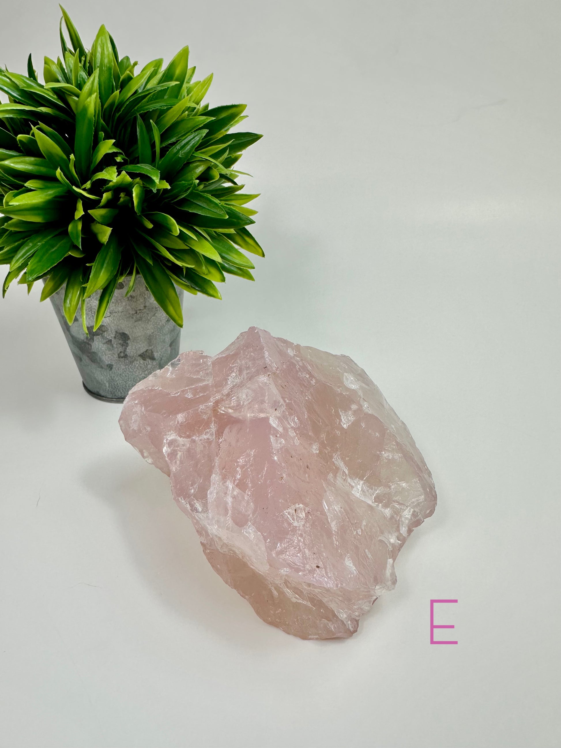 Rose Quartz Raw Specimen E