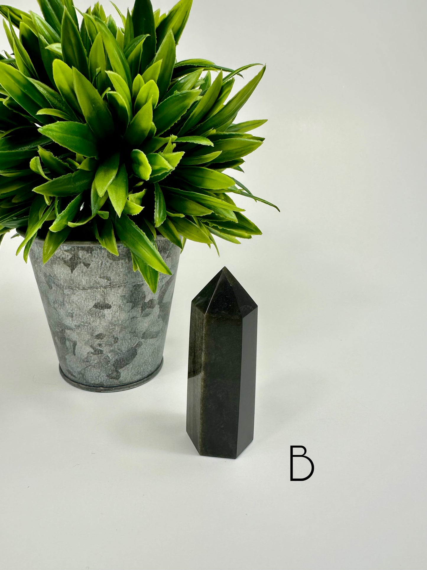 Gold Sheen Obsidian Tower - B