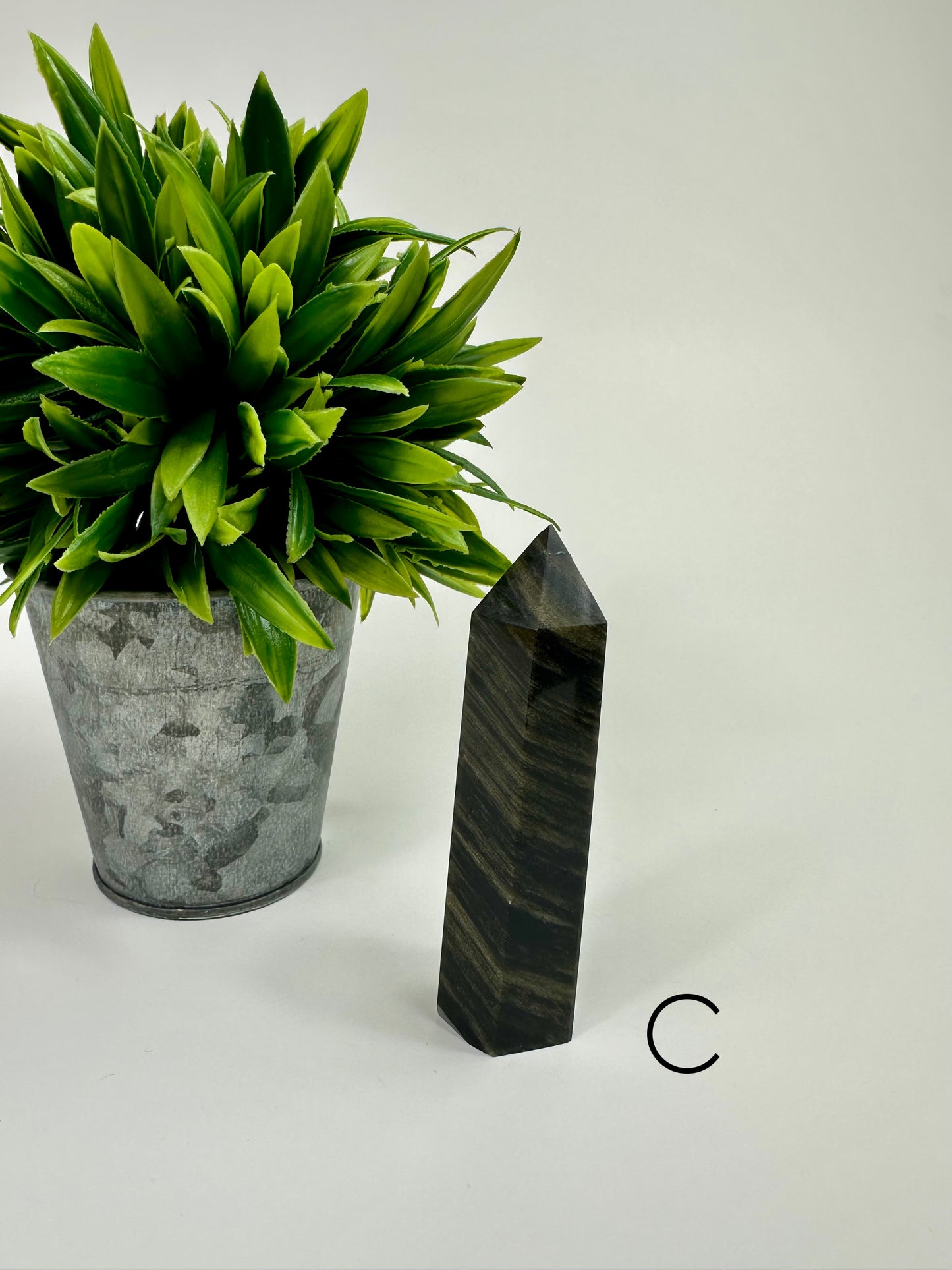 Gold Sheen Obsidian Tower - C