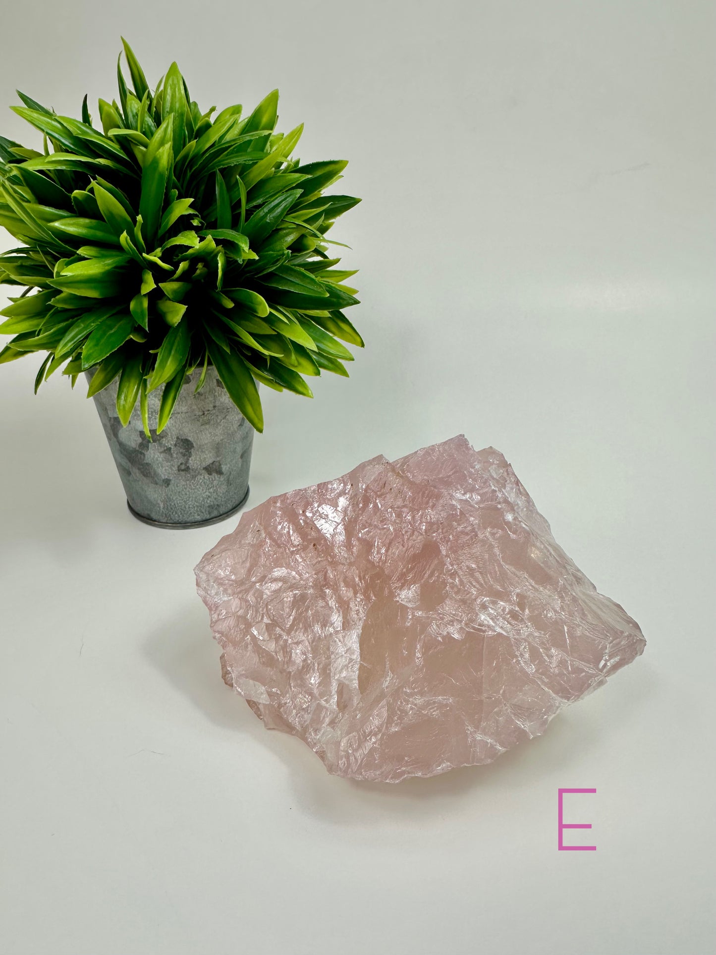 Rose Quartz Raw Specimen E