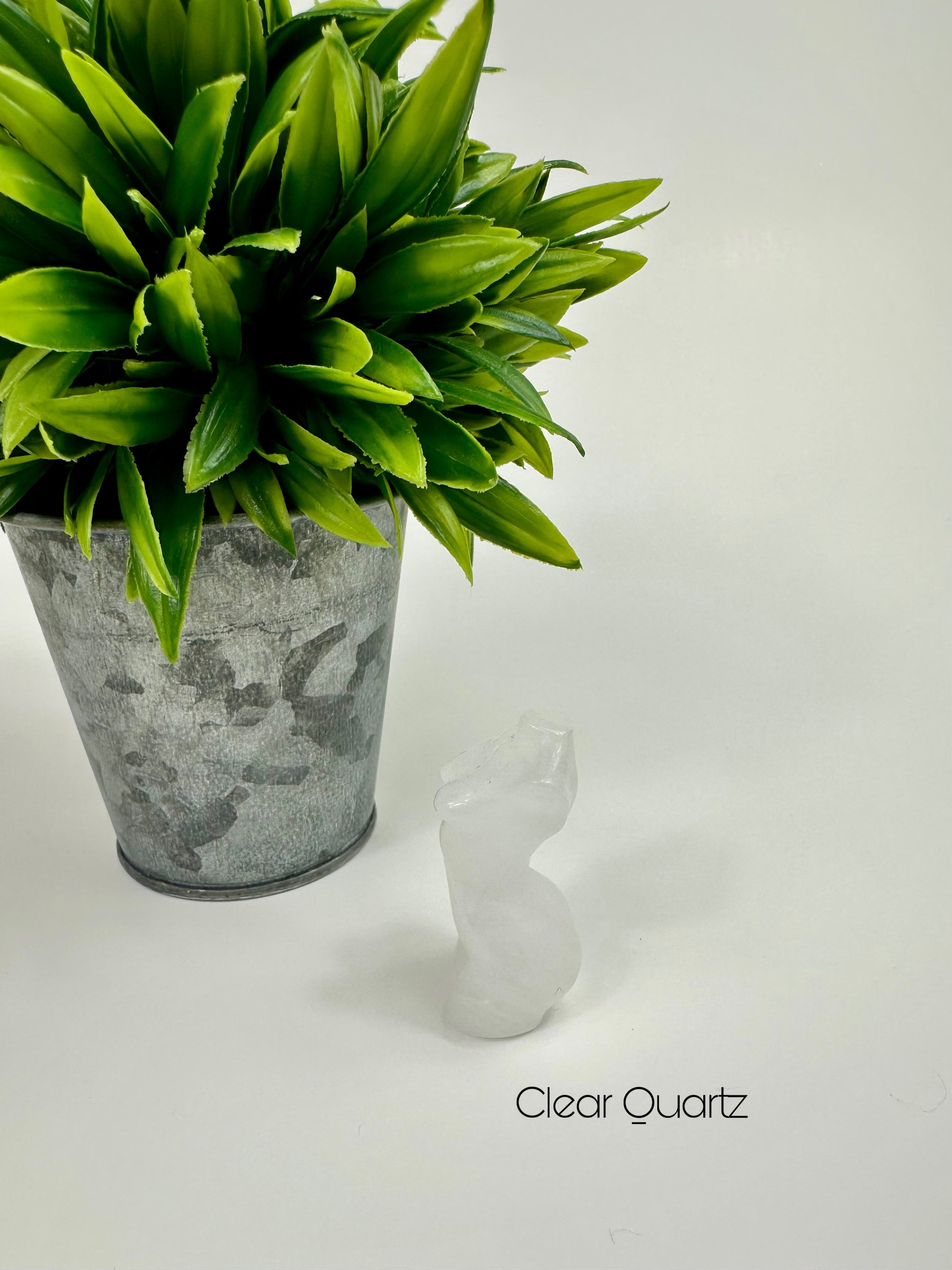 Clear Quartz Crystal Body Carvings