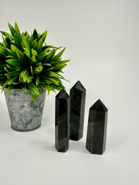 Gold Sheen Obsidian Towers