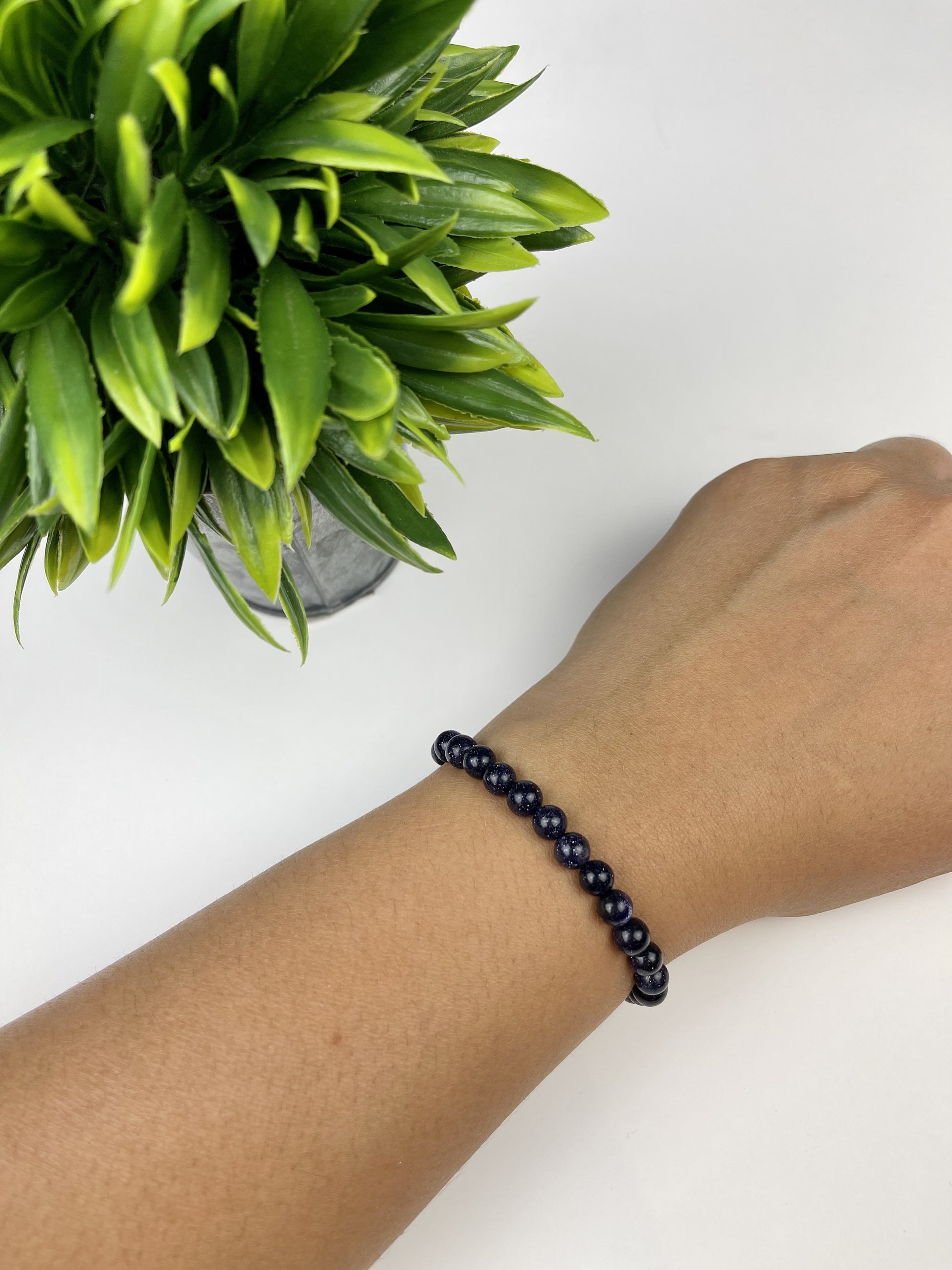 Blue Goldstone Crystal Bracelets